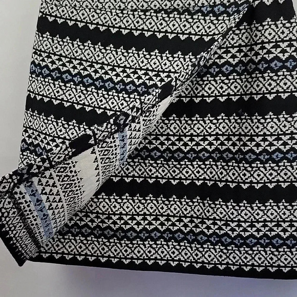 LOFT Faux Wrap Cotton Blend Mini Skirt Boho Print Size 6 - Picture 6 of 13